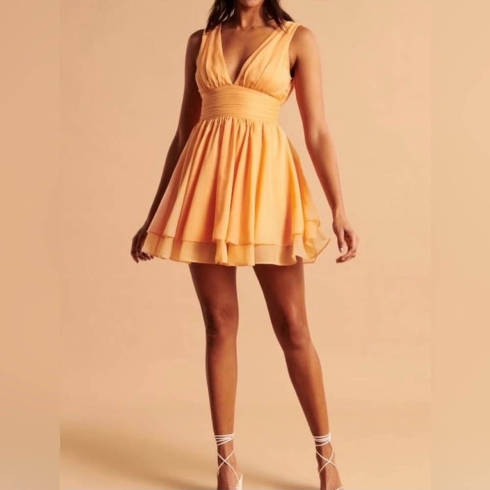 Abercrombie & Fitch Flirty Peach Mini Dress